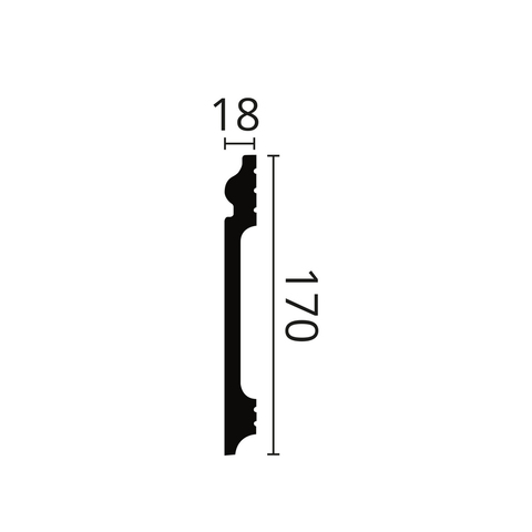 Плинтус FL 17 Wallstyl