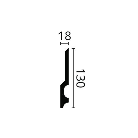 Плинтус FD 22 Wallstyl